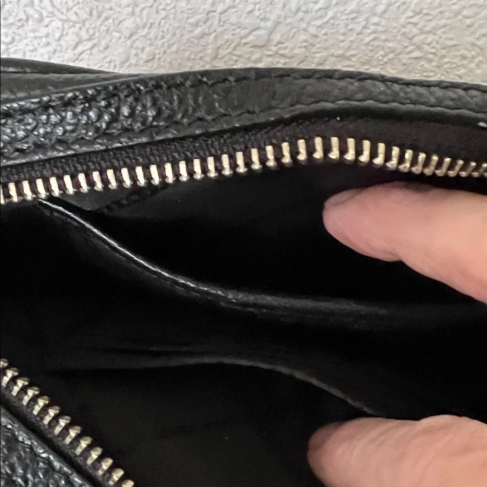 Michael Kors Black Pebbled Leather Shoulder Bag